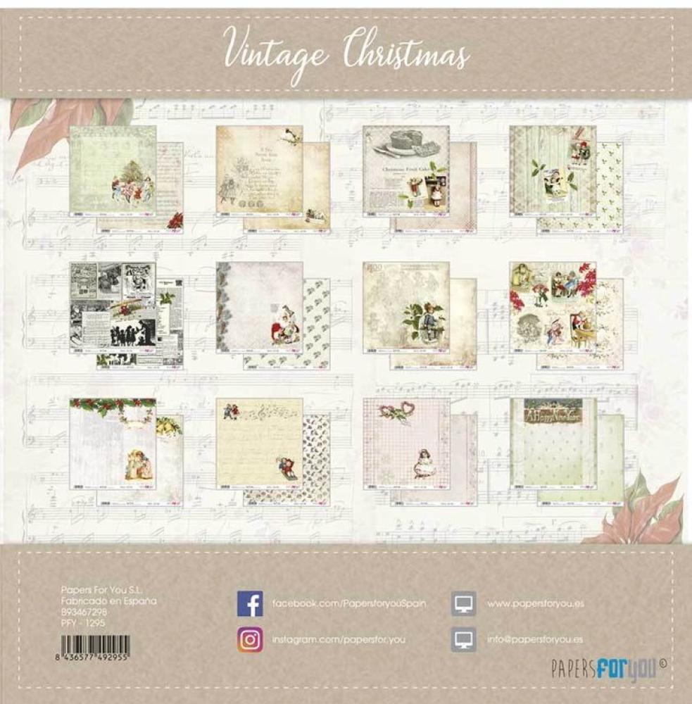 Papers For You 12x12 Paper Pad Vintage Christmas #1295