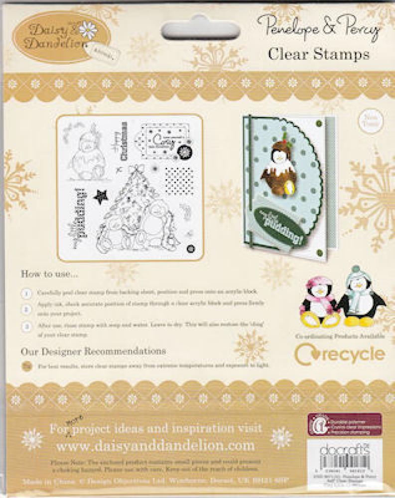 Penelope & Percy - Clearstempel Cosy Little Christmas