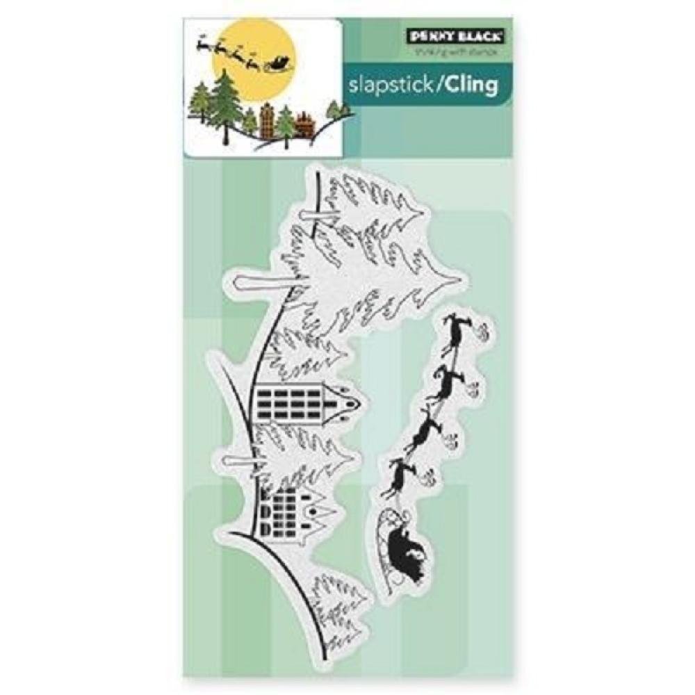 Penny Black Cling Stamp Snow Dasher