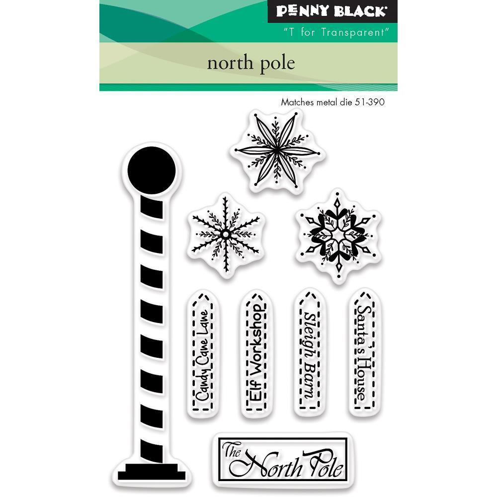 Penny Black Mini Clear Set Stamp North Pole #30446