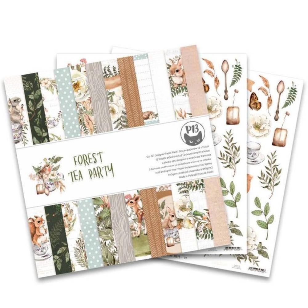 Piatek 13 Paper Pad 12x12 Forest Tea Party