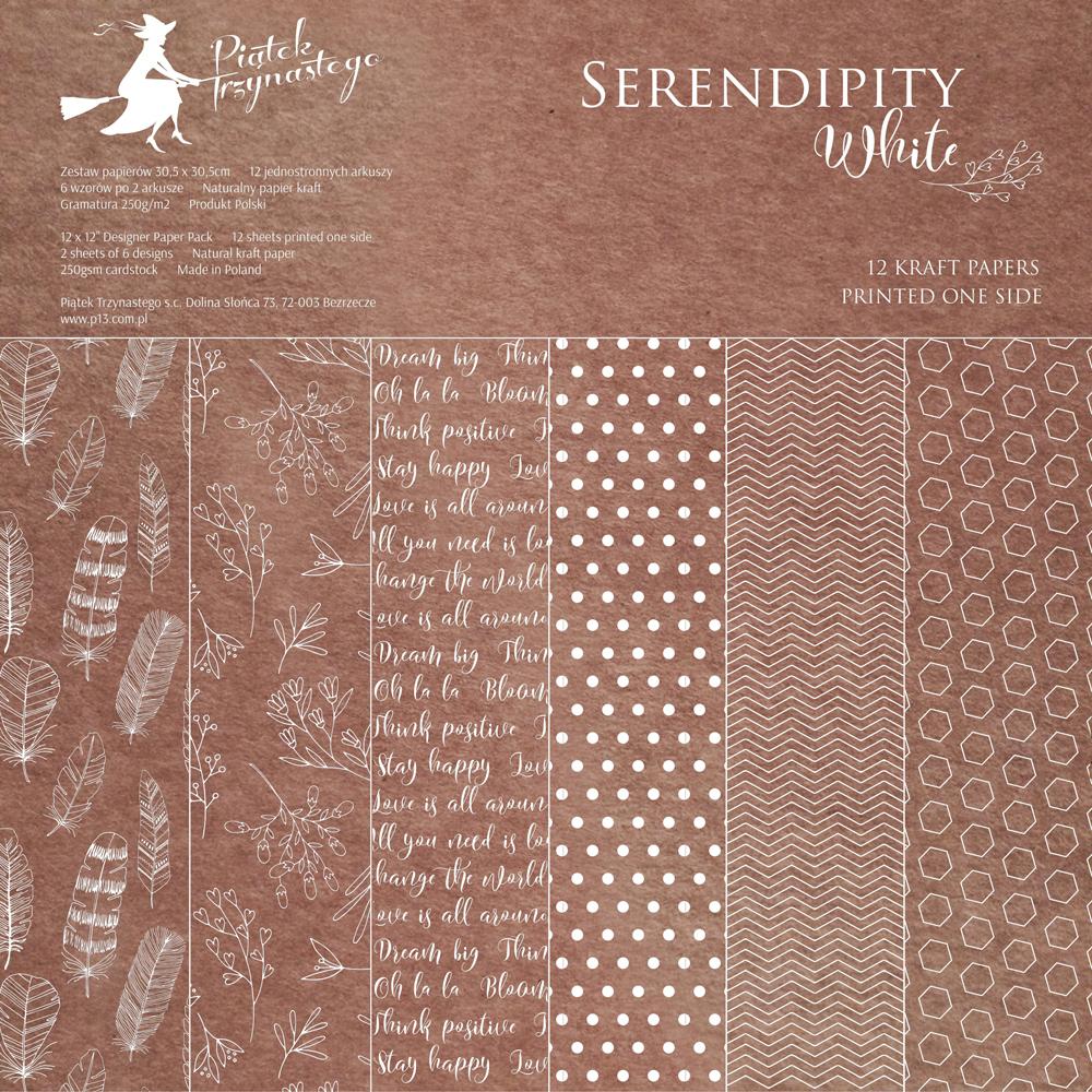 SALE Piatek 13 Paper Pad 12x12 Serendipity White #218