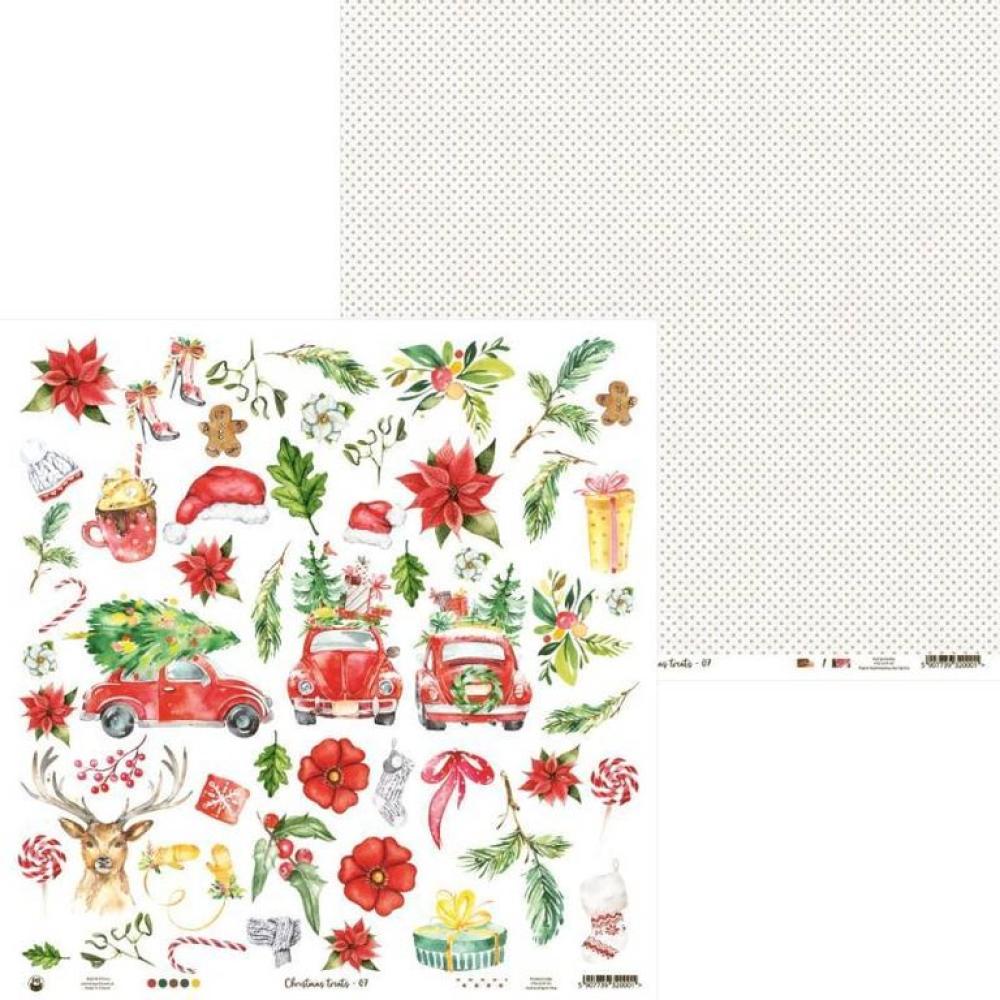 Piatek 13 Paper Sheet Set 12x12 Christmas Treats 07