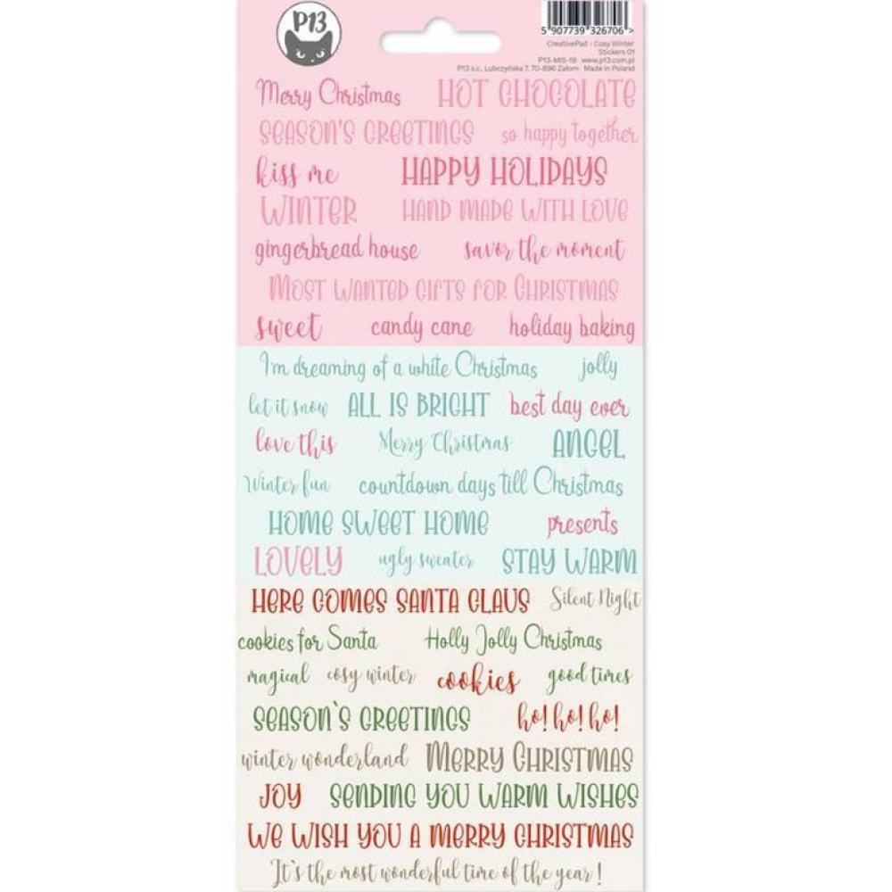 Piatek 13 Stickers Creative Pad Cosy Winter SET