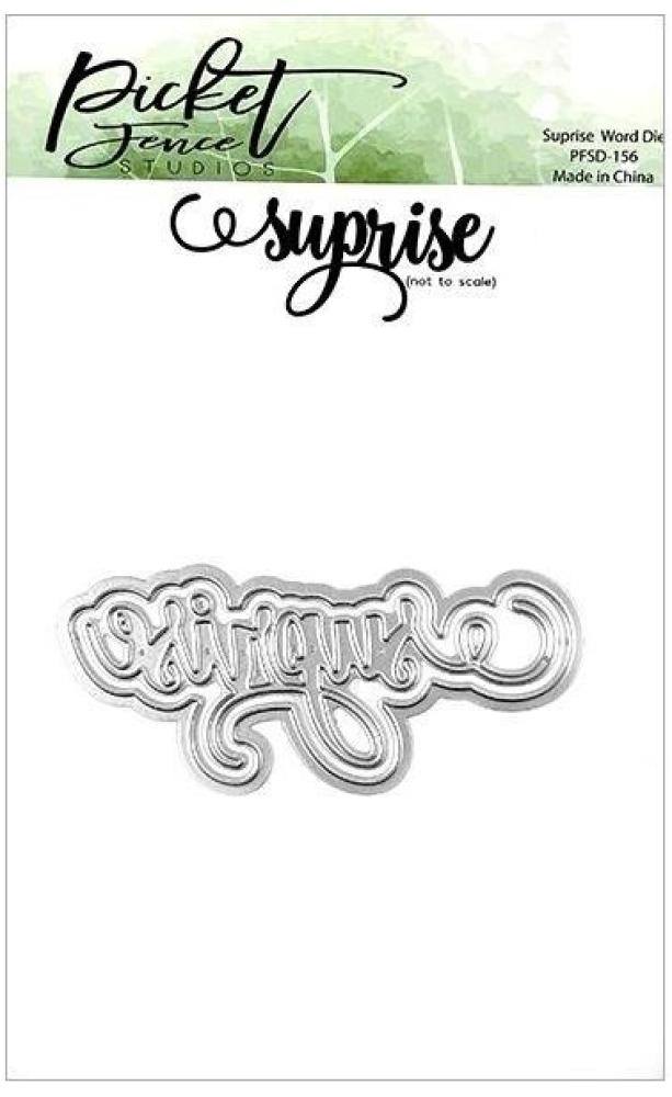 Picket Fence Studios "surprise" Word Die #156
