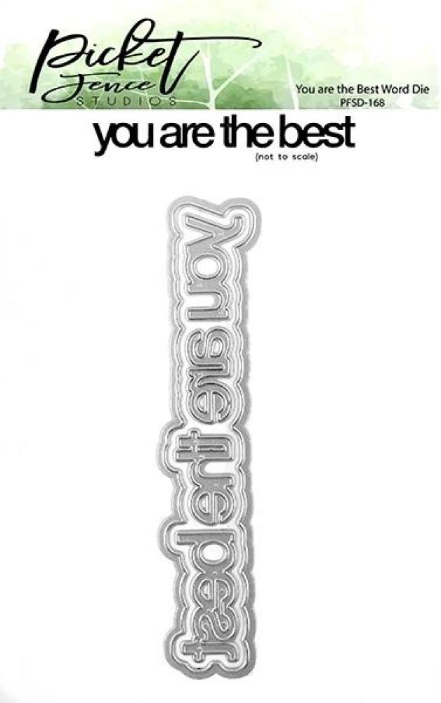 Picket Fence Studios "you are the best" Word Die #168