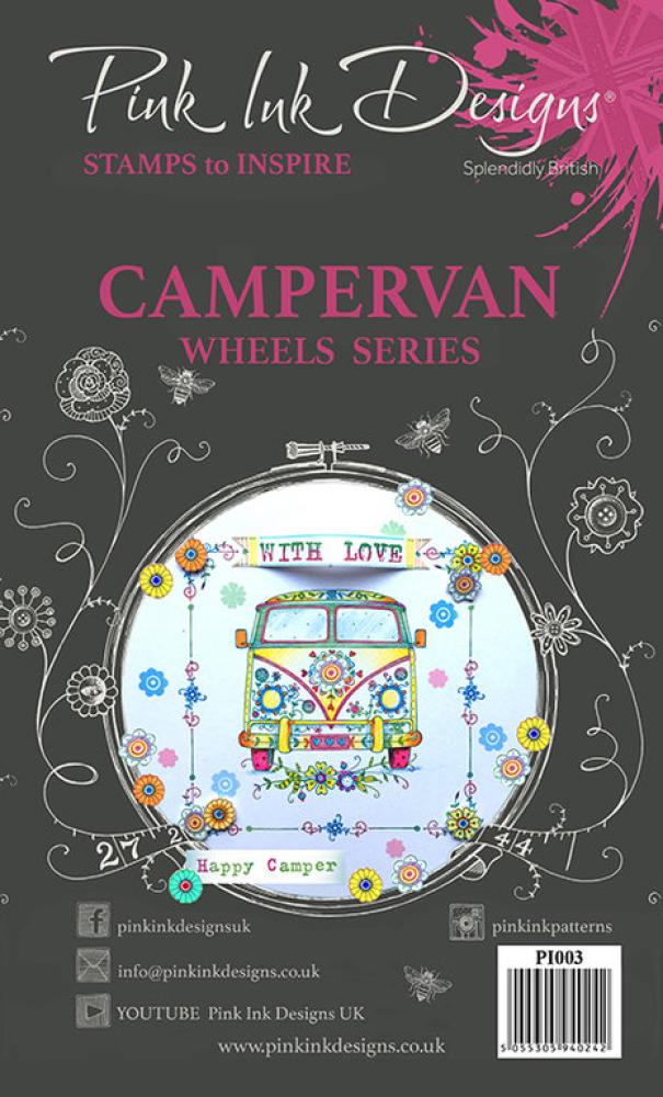 Pink Ink Designs Clear Stamp Campervan