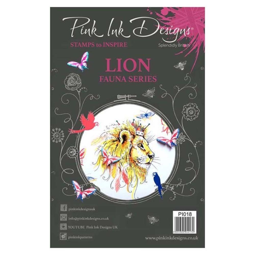 Pink Ink Designs Clear Stamp Set Lion #018