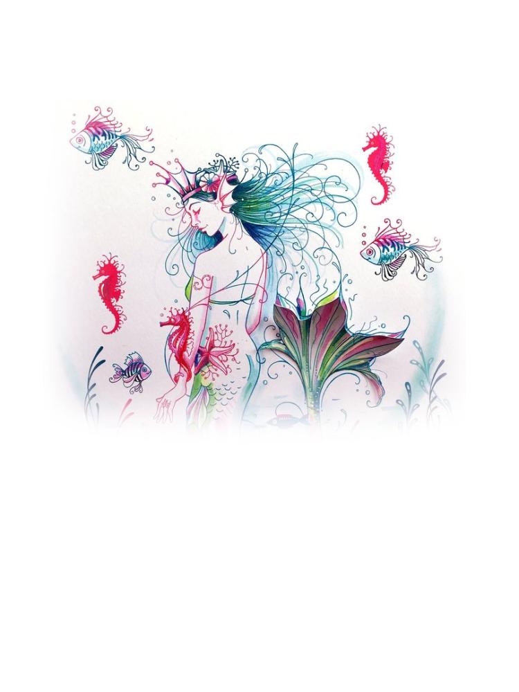Pink Ink Designs Clear Stamp Set Mermaid #011