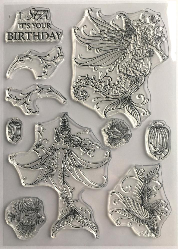 Pink Ink Designs Clear Stamp Set Sea Nymphs #025