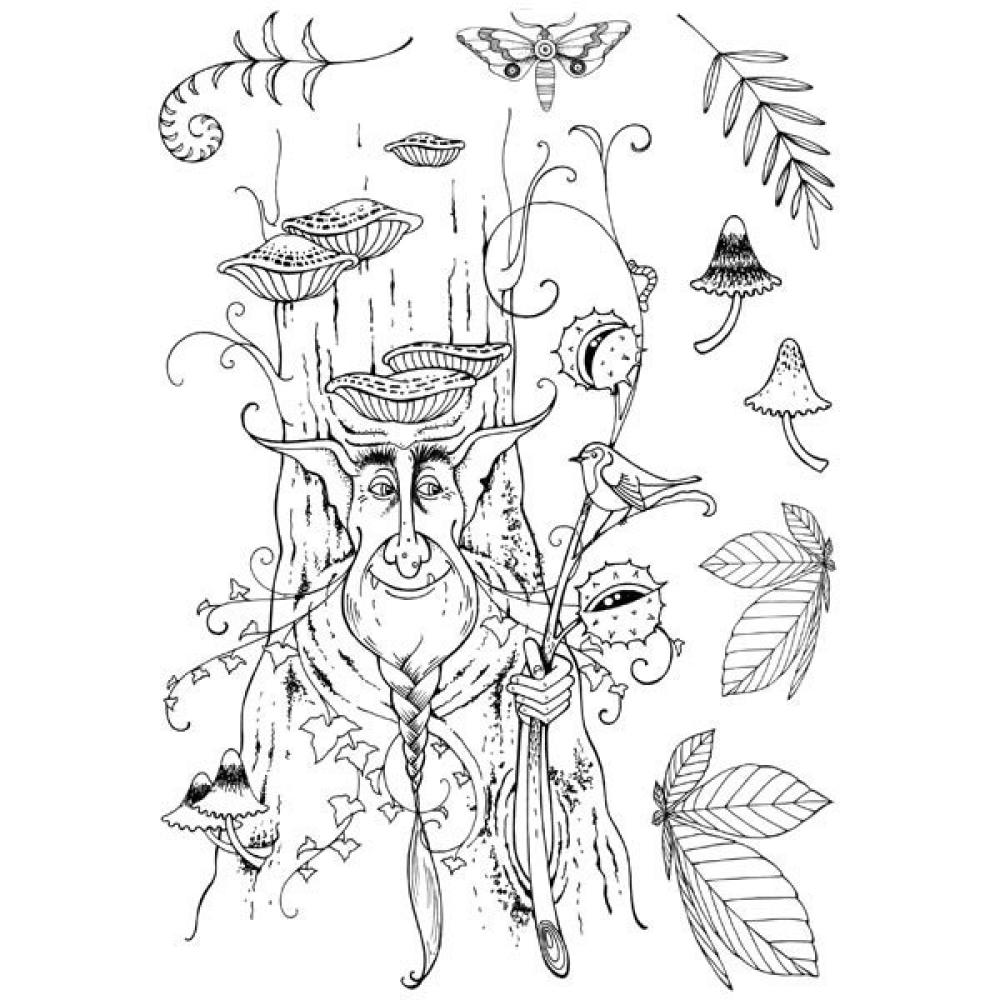 Pink Ink Designs Clear Stamp Set Woodbeard #032