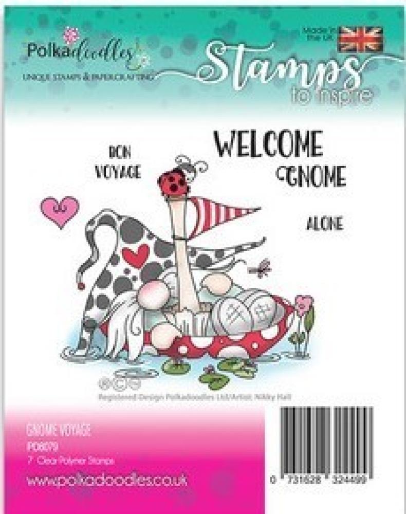 Polkadoodles Clear Stamps Gnome Voyage PD8079