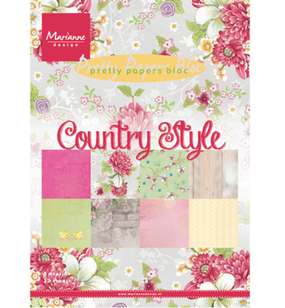 Pretty Papers A5 Paper Pad Country Style