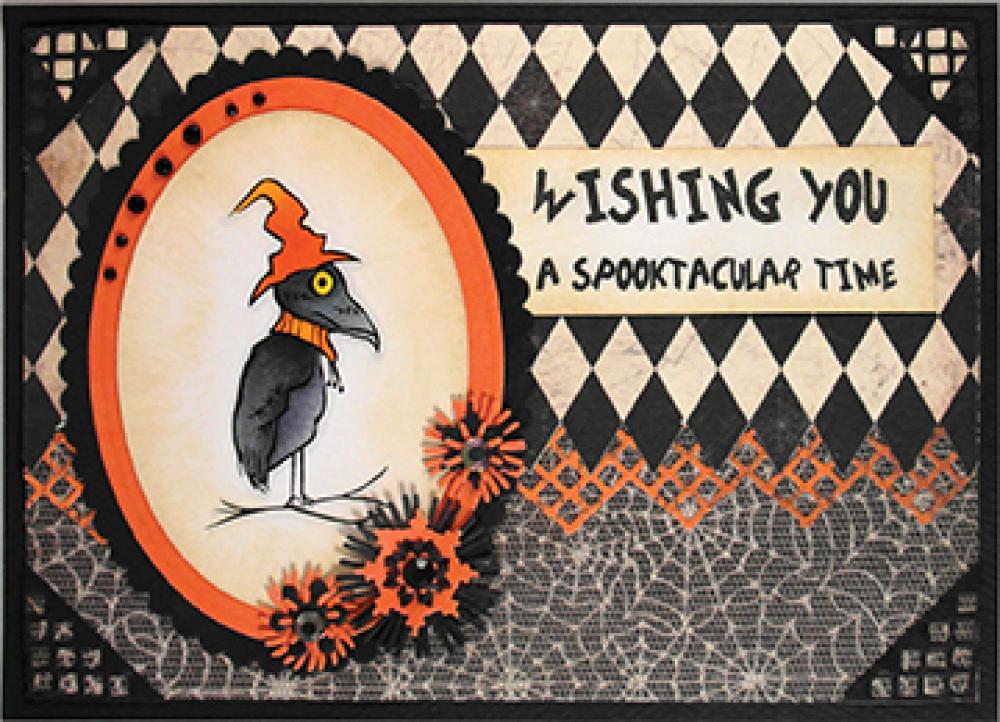 Prickley Pear Cling Stamps  Homer The Raven