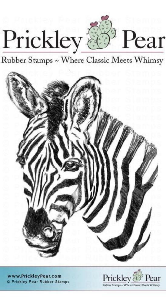 Prickley Pear Stamp Stately Zebra