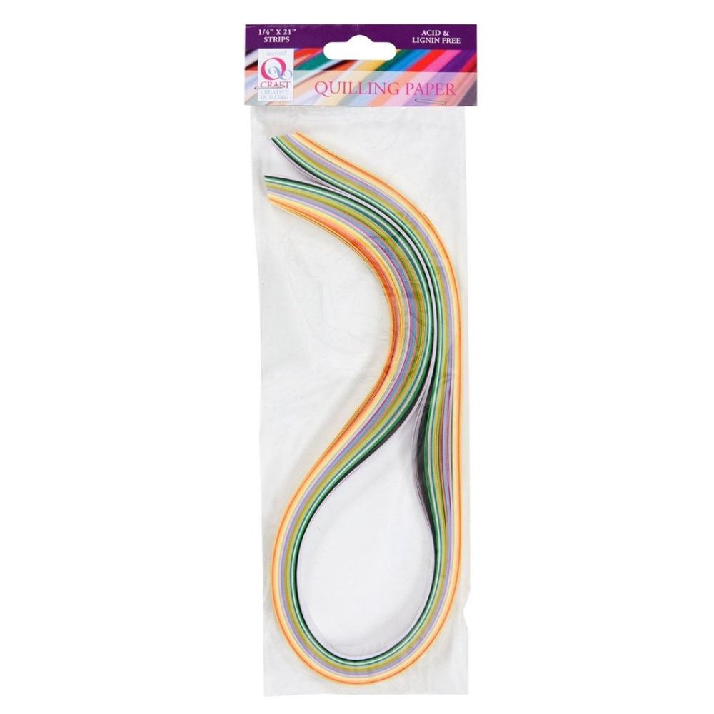 DoCrafts Quilling Streifen Mixed Pastels 3mm