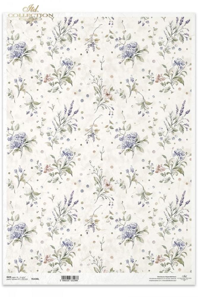 R1436L ITD Collection Floral Wallpaper A3 Rice Paper