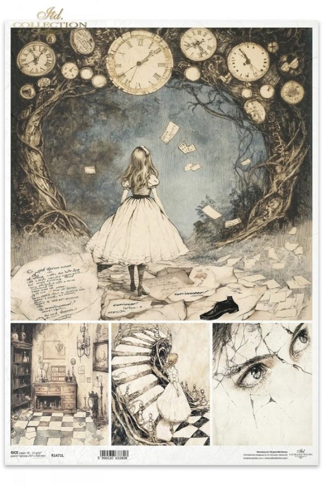 R1471L ITD Collection Alice's Magic A3 Rice Paper