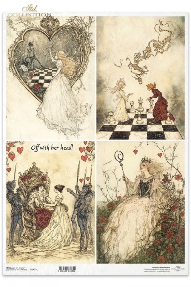 R1473L ITD Collection Alice's Magic A3 Rice Paper