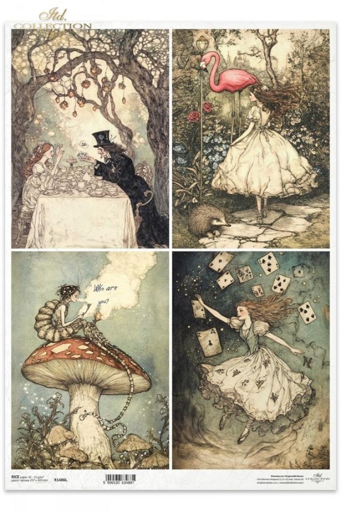 R1486L ITD Collection Alice's Magic A3 Rice Paper