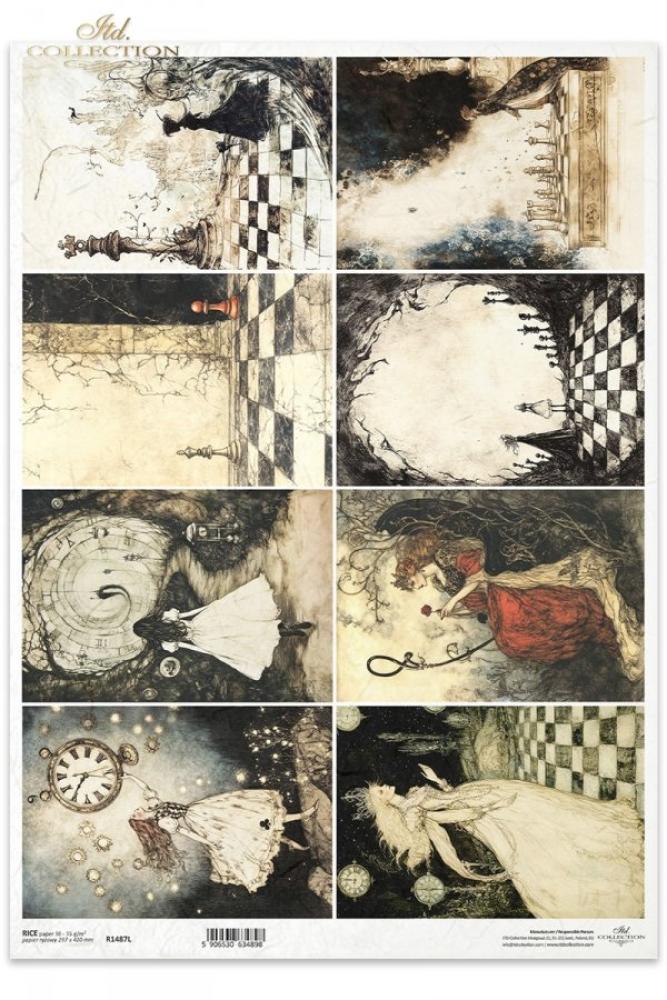 R1487L ITD Collection Alice's Magic A3 Rice Paper