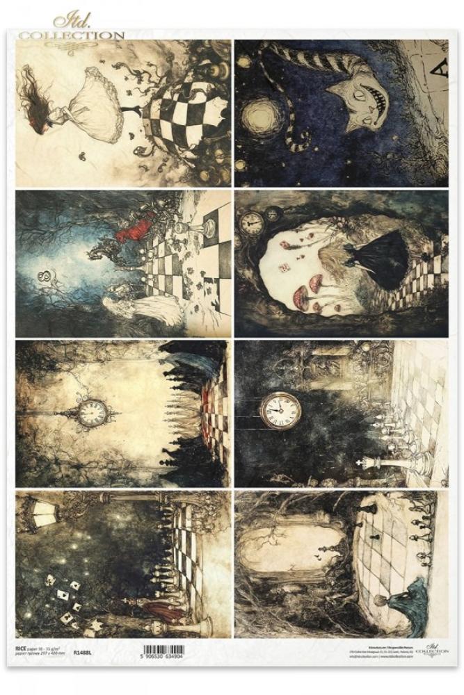 R1484L ITD Collection Alice's Magic A3 Rice Paper