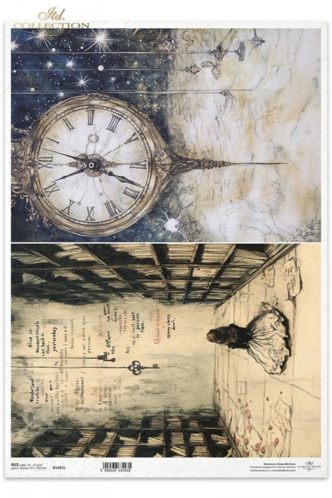 R1491L ITD Collection Alice's Magic A3 Rice Paper