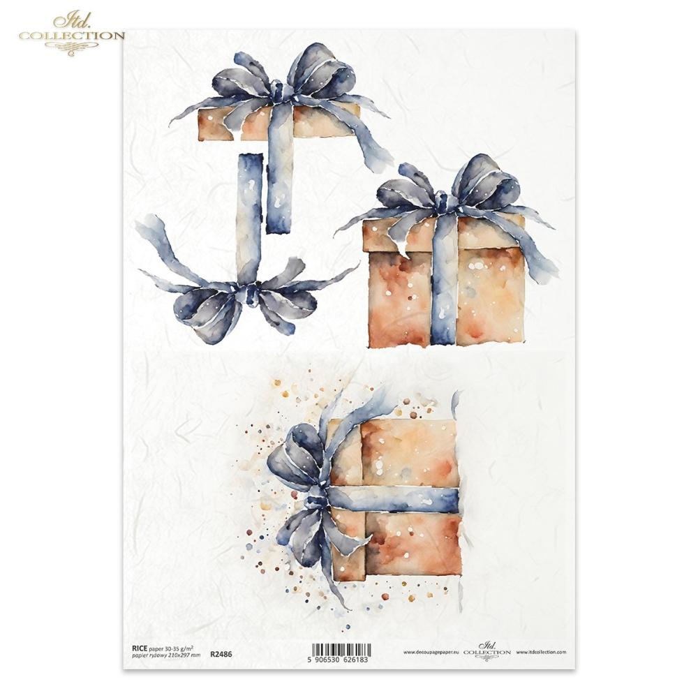 R2486 ITD Collection Christmas Tree A4 Rice Paper