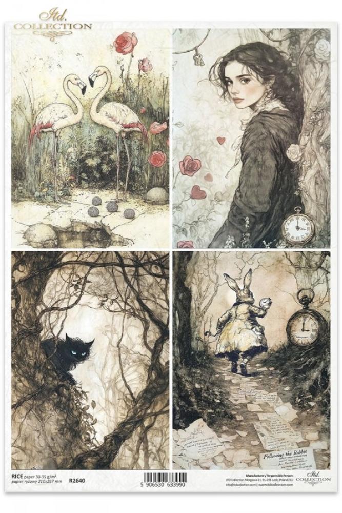 R2640 ITD Collection Alice's Magic A4 Rice Paper