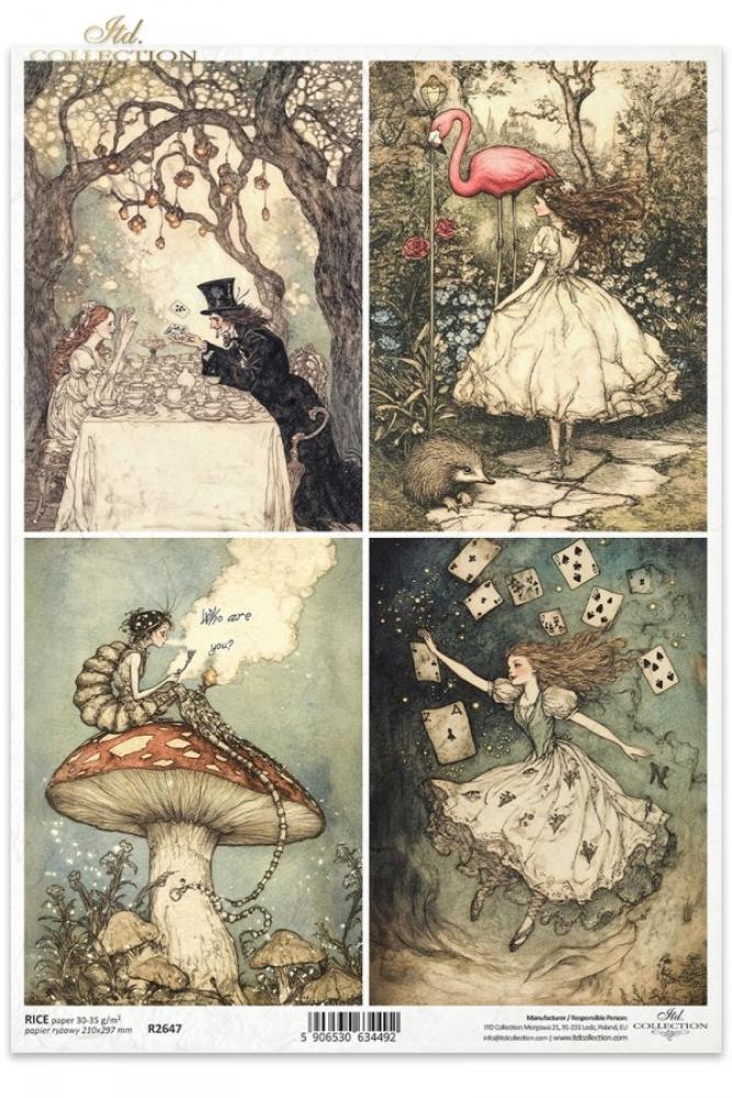 R2647 ITD Collection Alice's Magic A4 Rice Paper