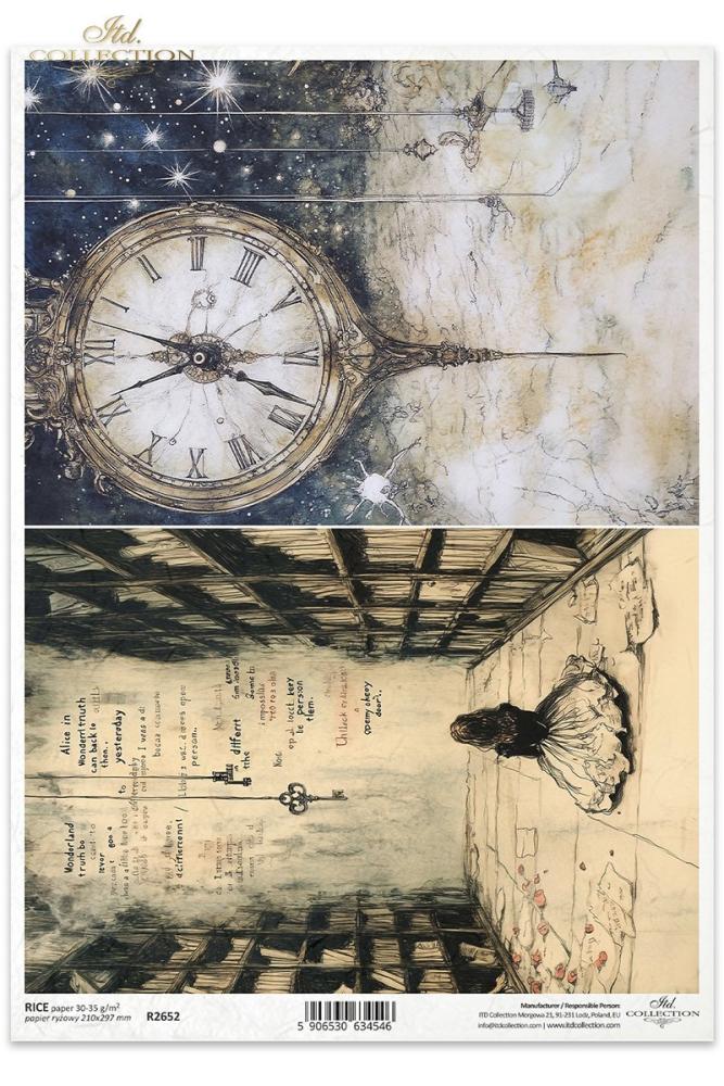 R2652 ITD Collection Alice's Magic A4 Rice Paper