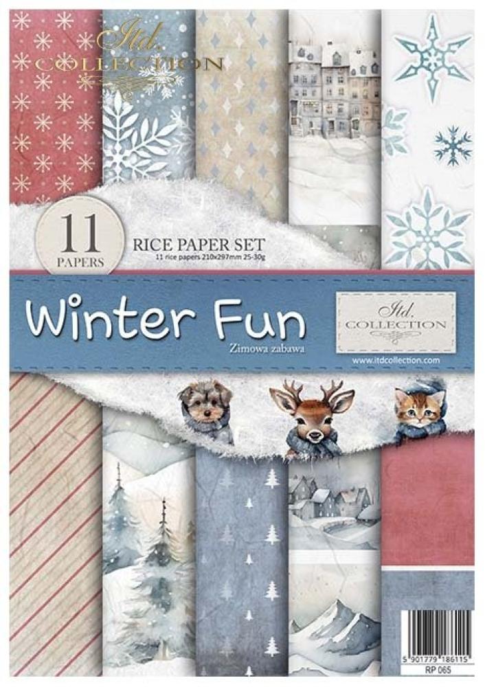 RP065 ITD Collection Winter Fun A4 Rice Paper Set
