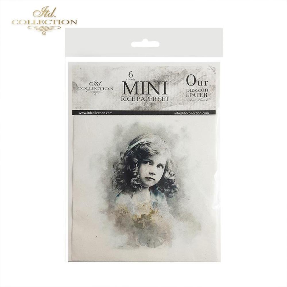 RSM017 ITD Collection Retro Style Childrens Mini Rice Paper Set