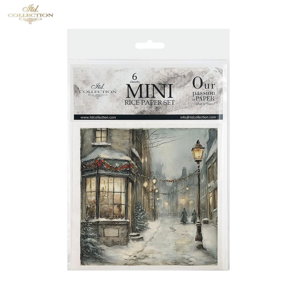 RSM190 ITD Collection Christmas Old Market Mini Rice Paper Set