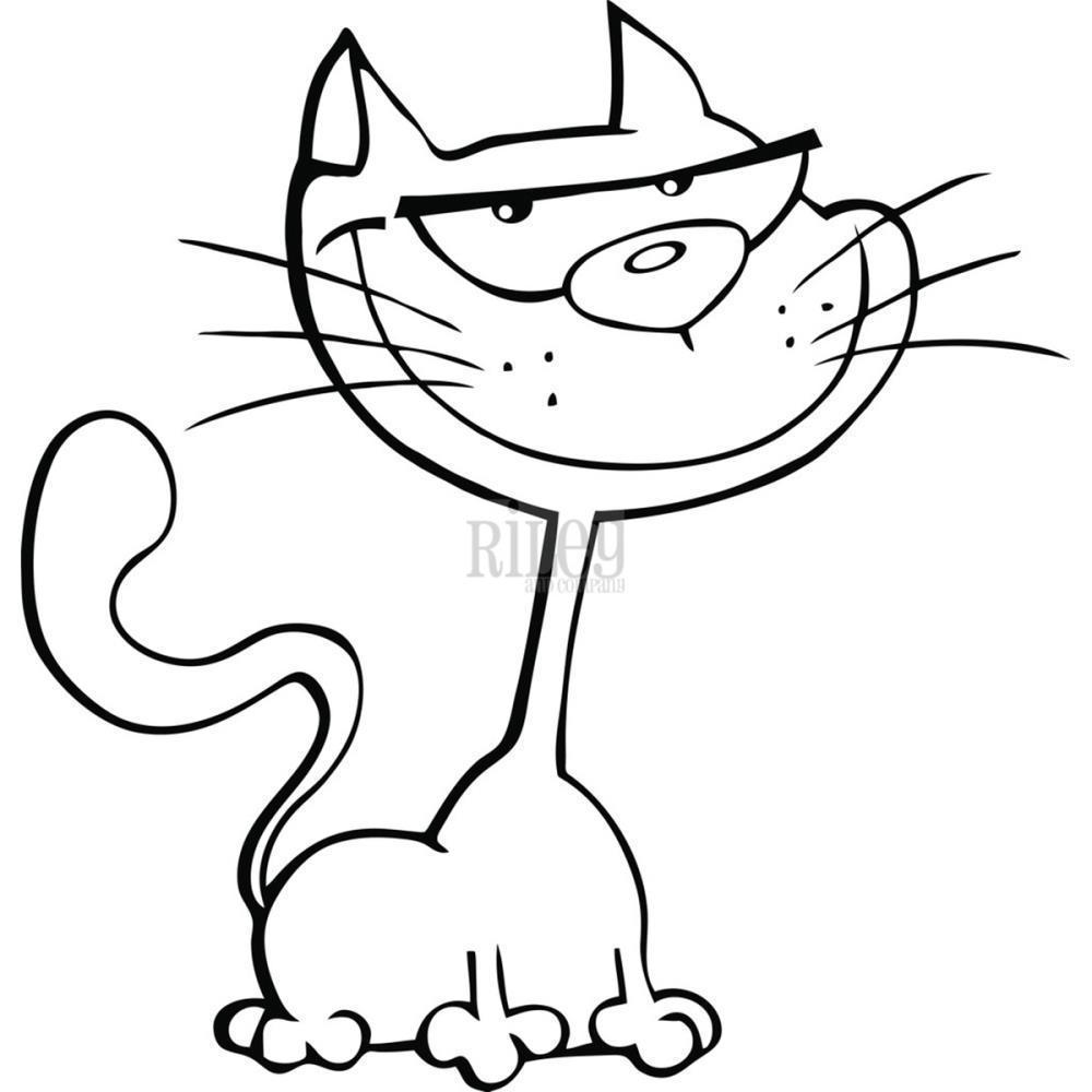 Riley Company Cling Stamp Smiling Burt