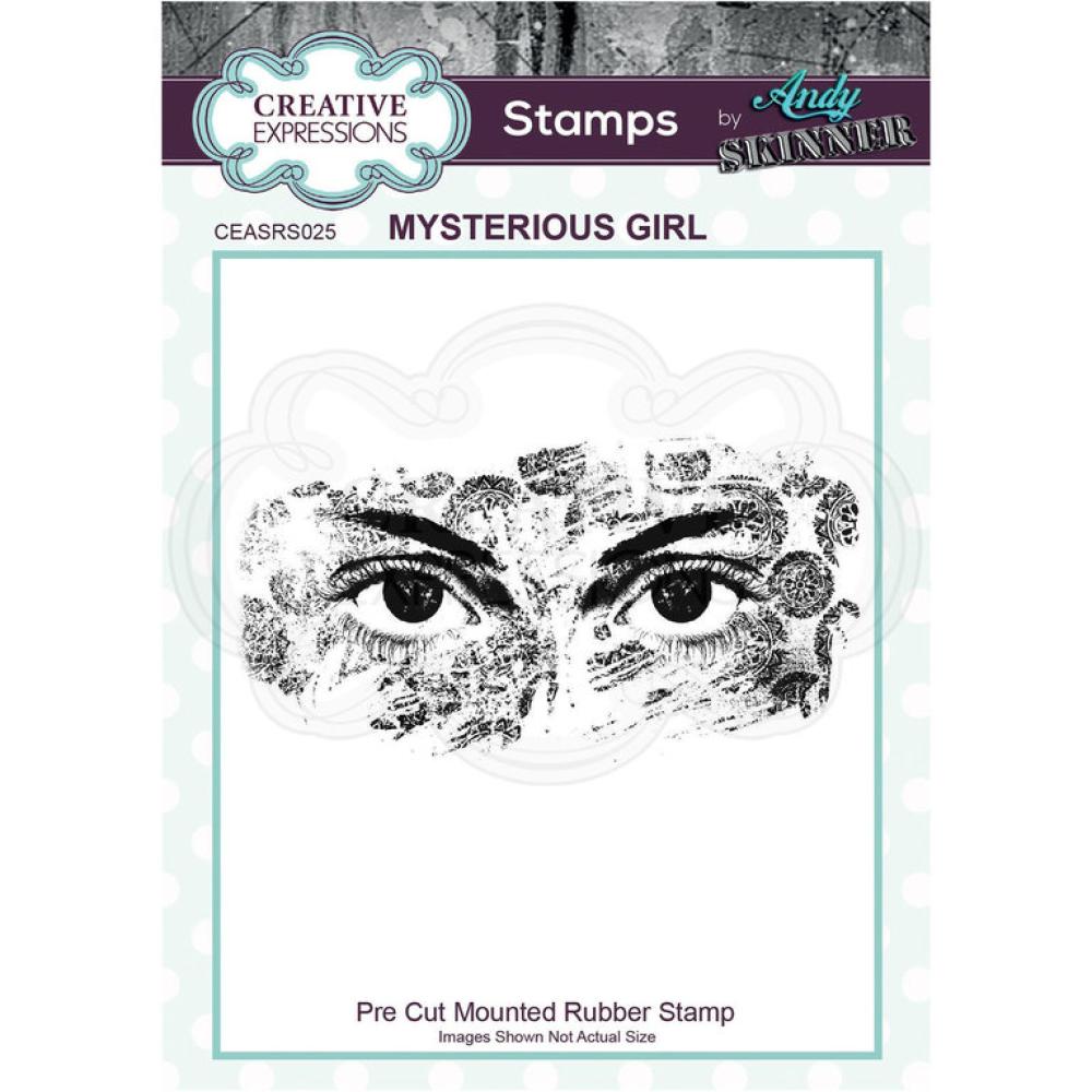 Rubber Stamp Mysterious Girl by Andy Skinner #25