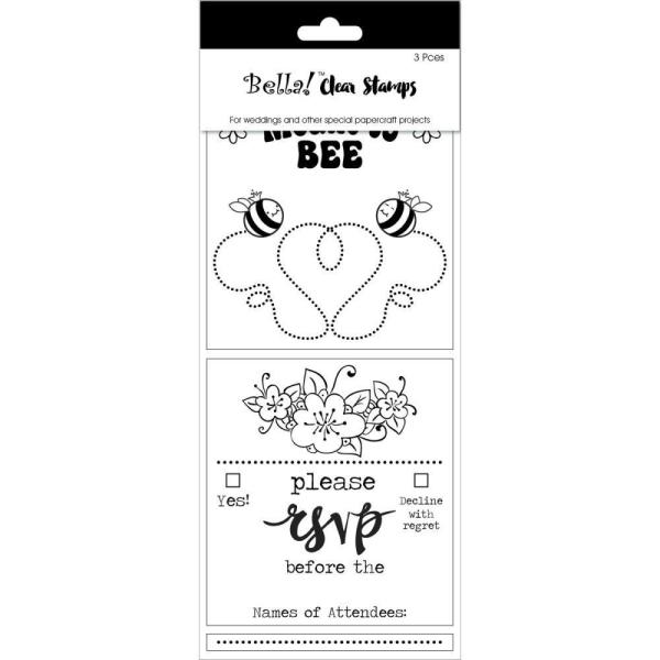 Ruby Rock-It Bella! Wedding Clear Stamps RSVP #RPS10