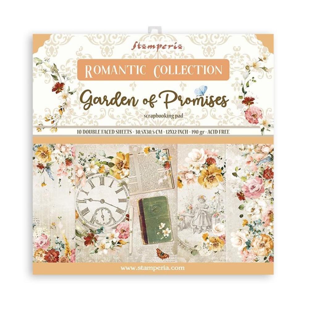 Stamperia 12x12 Paper Pad Garden of Promises SBBL110
