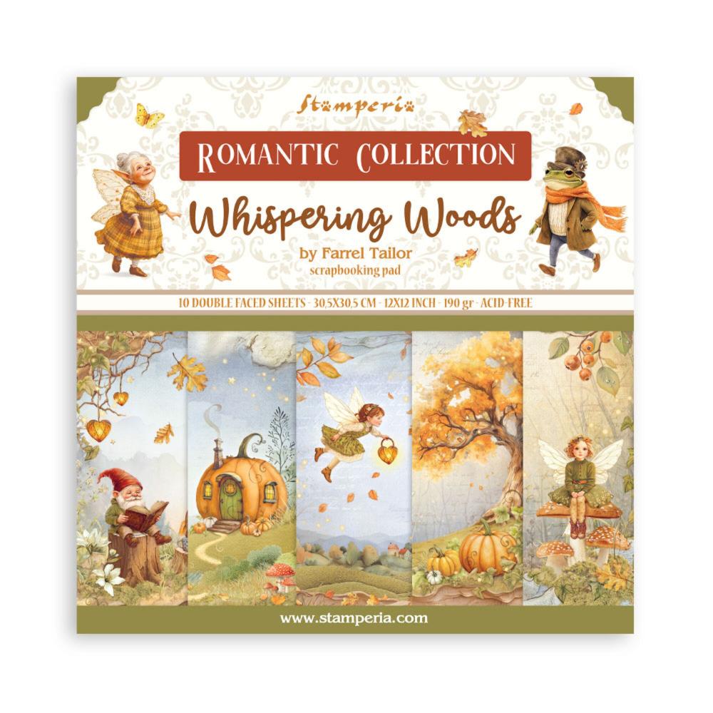 SBBL175 Stamperia Whispering Woods 12x12 Inch Paper Pack