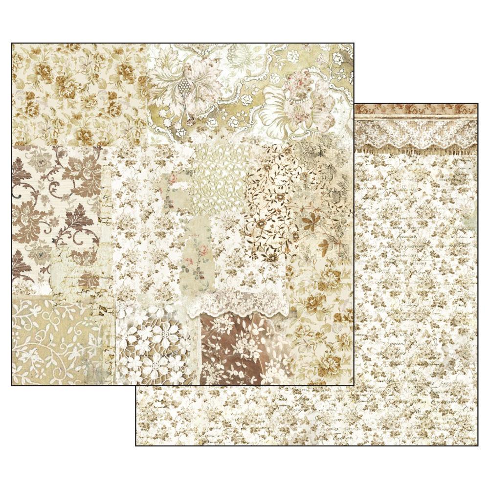 Stamperia 12x12 Paper Pad Old Lace
