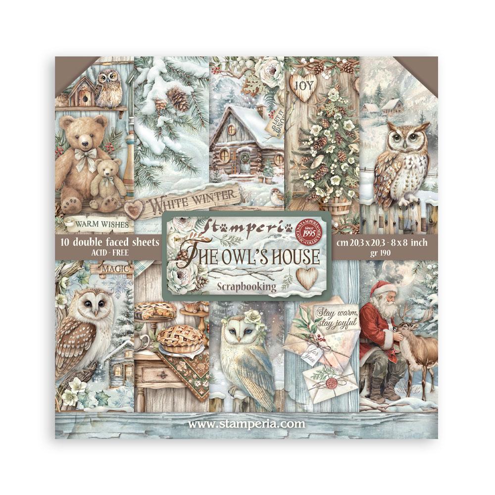 SBBS130 Stamperia The Owl's House 8x8 Paper Pad