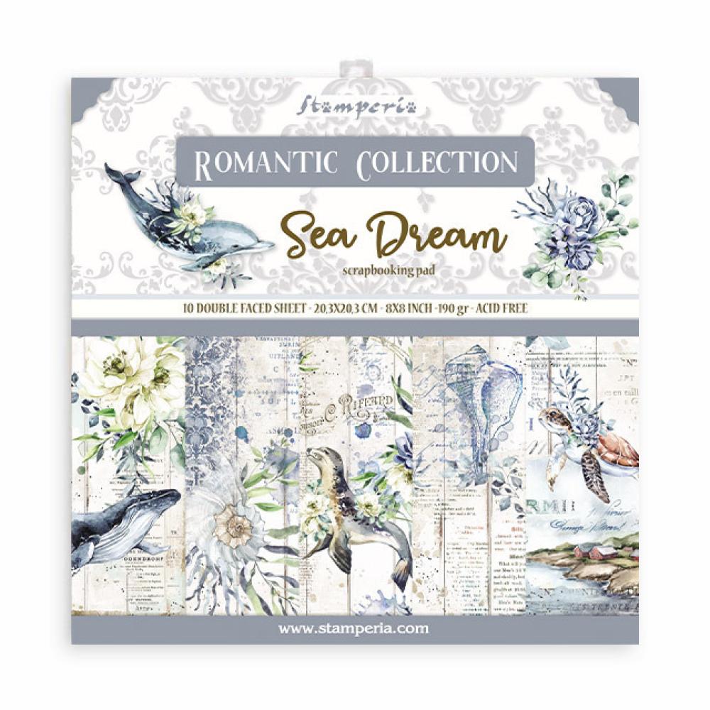 Stamperia 8x8 Paper Pad Sea Dream #SBBS35