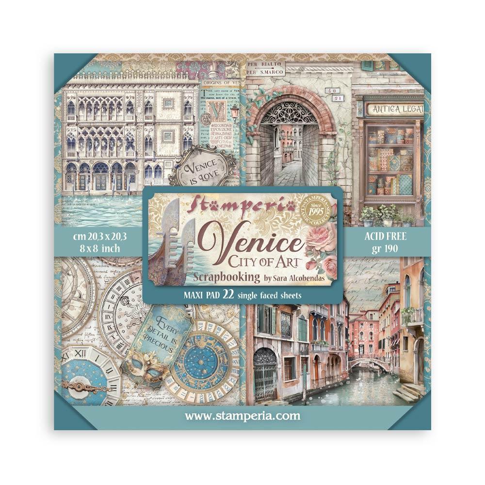 SBBSXB14 Stamperia Venice City of Art MAXI 8x8 Paper Pad