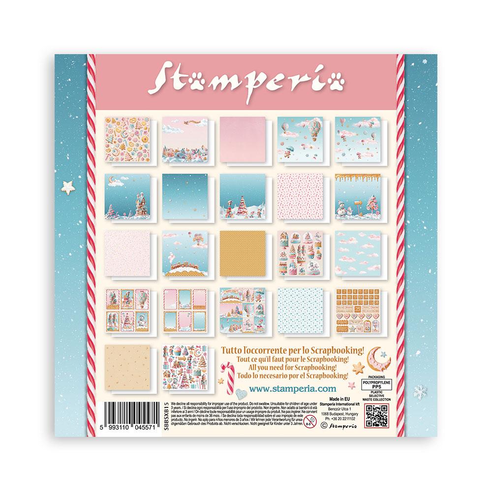 SBBSXB15 Stamperia Candy Christmas MAXI 8x8 Paper Pad