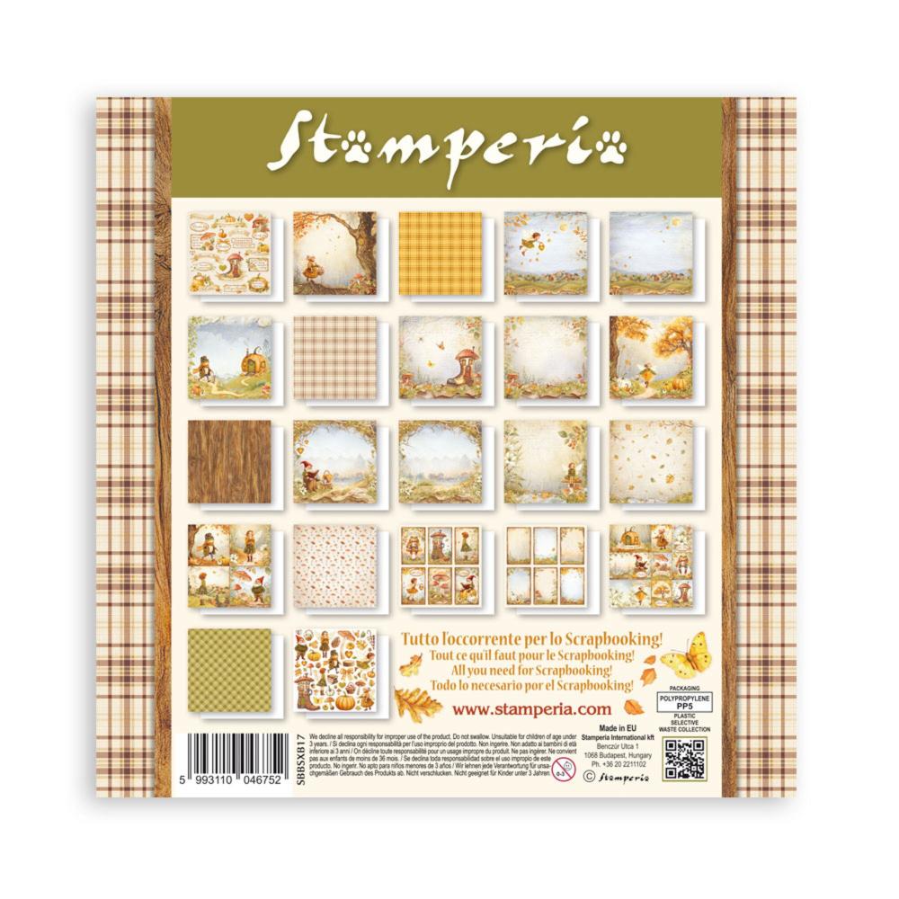 SBBSXB17 Stamperia Whispering Woods MAXI 8x8 Paper Pad