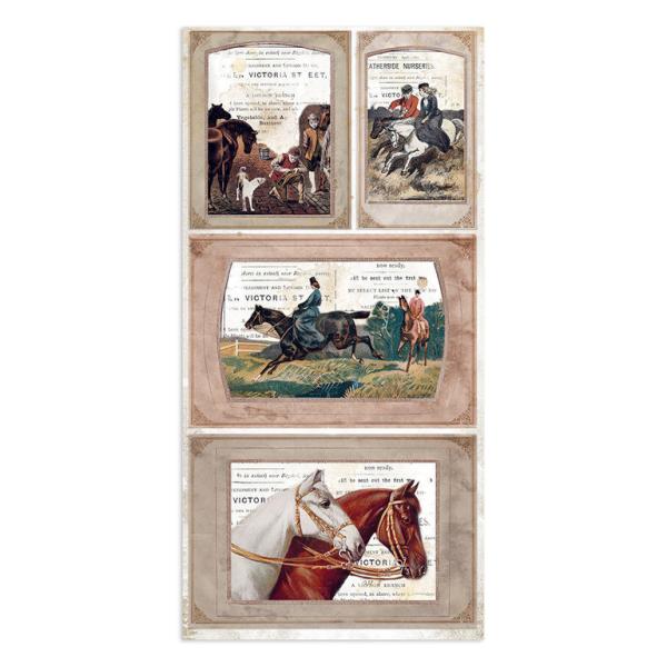 Stamperia Collectable 15x30cm Romantic Horses #06