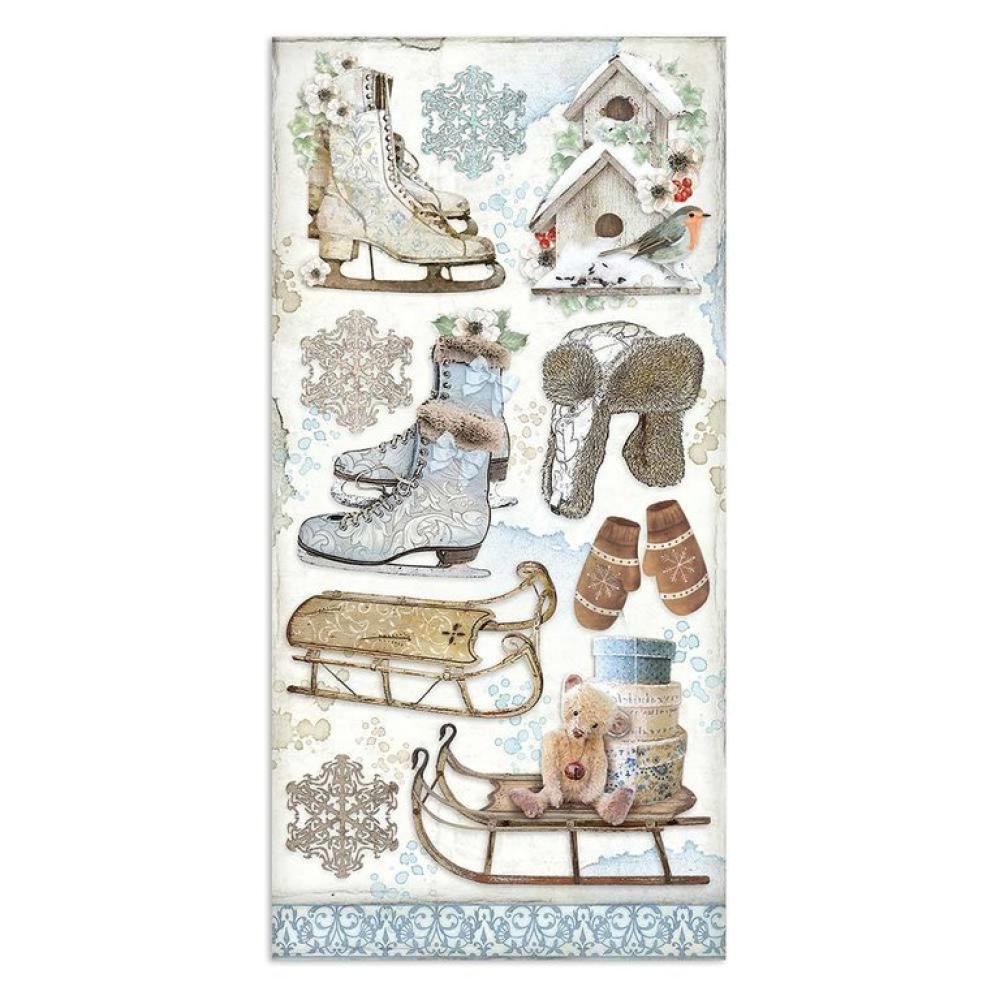 Stamperia Collectable 15x30cm Winter Tales #07