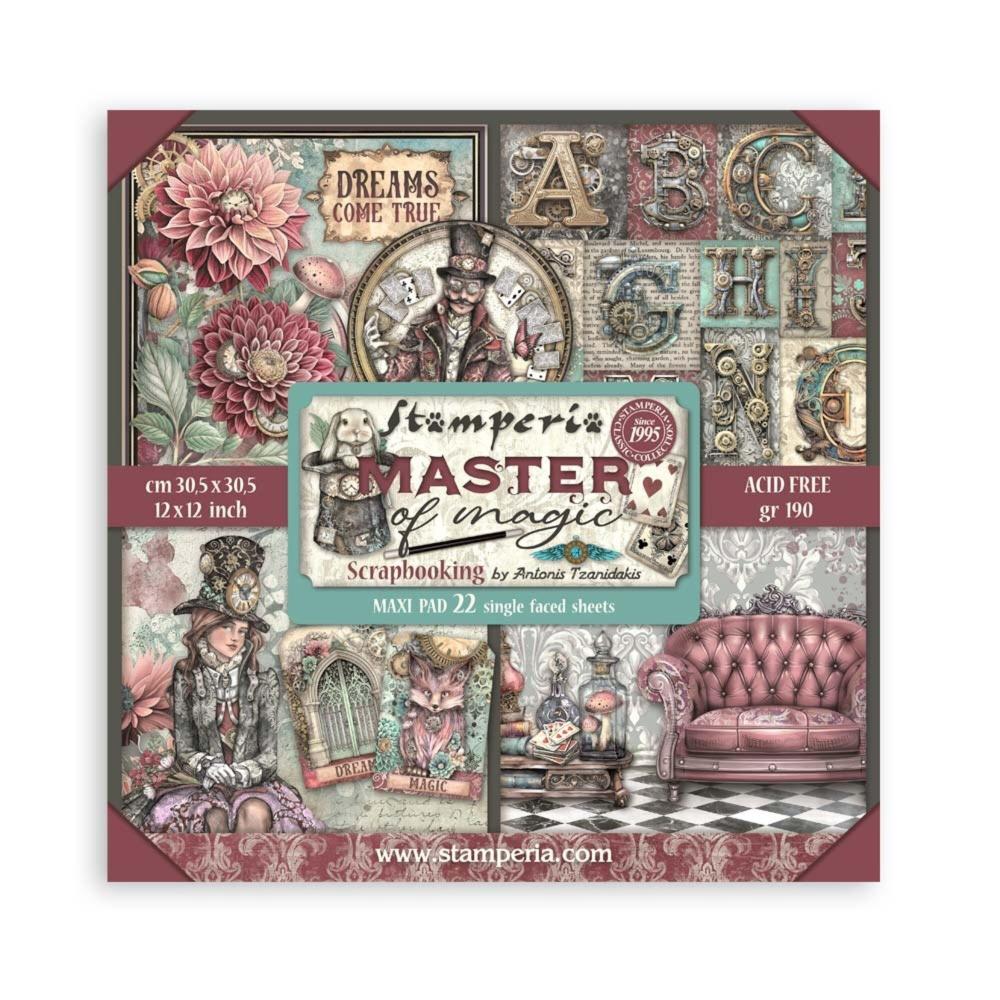 SBBXLB21 Stamperia Master of Magic 12x12 MAXI Paper Pad