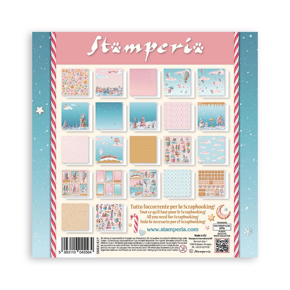 SBBXLB27 Stamperia Candy Christmas 12x12 MAXI Paper Pad