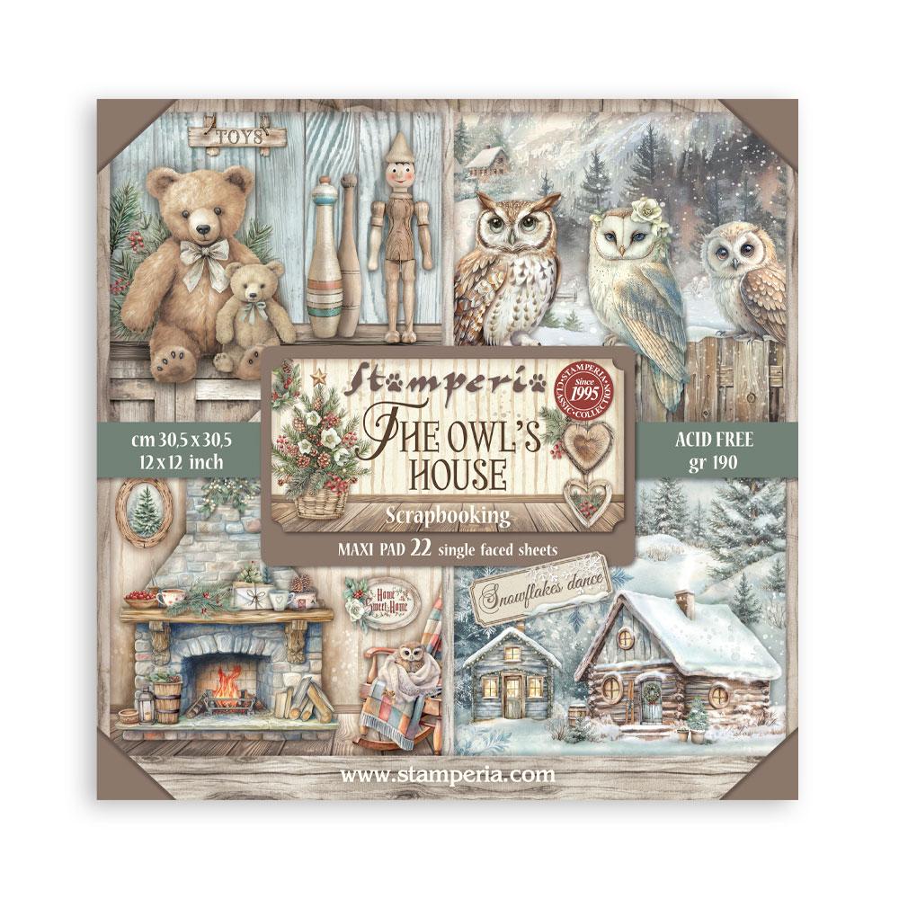 SBBXLB28 Stamperia The Owl's House 12x12 MAXI Paper Pad
